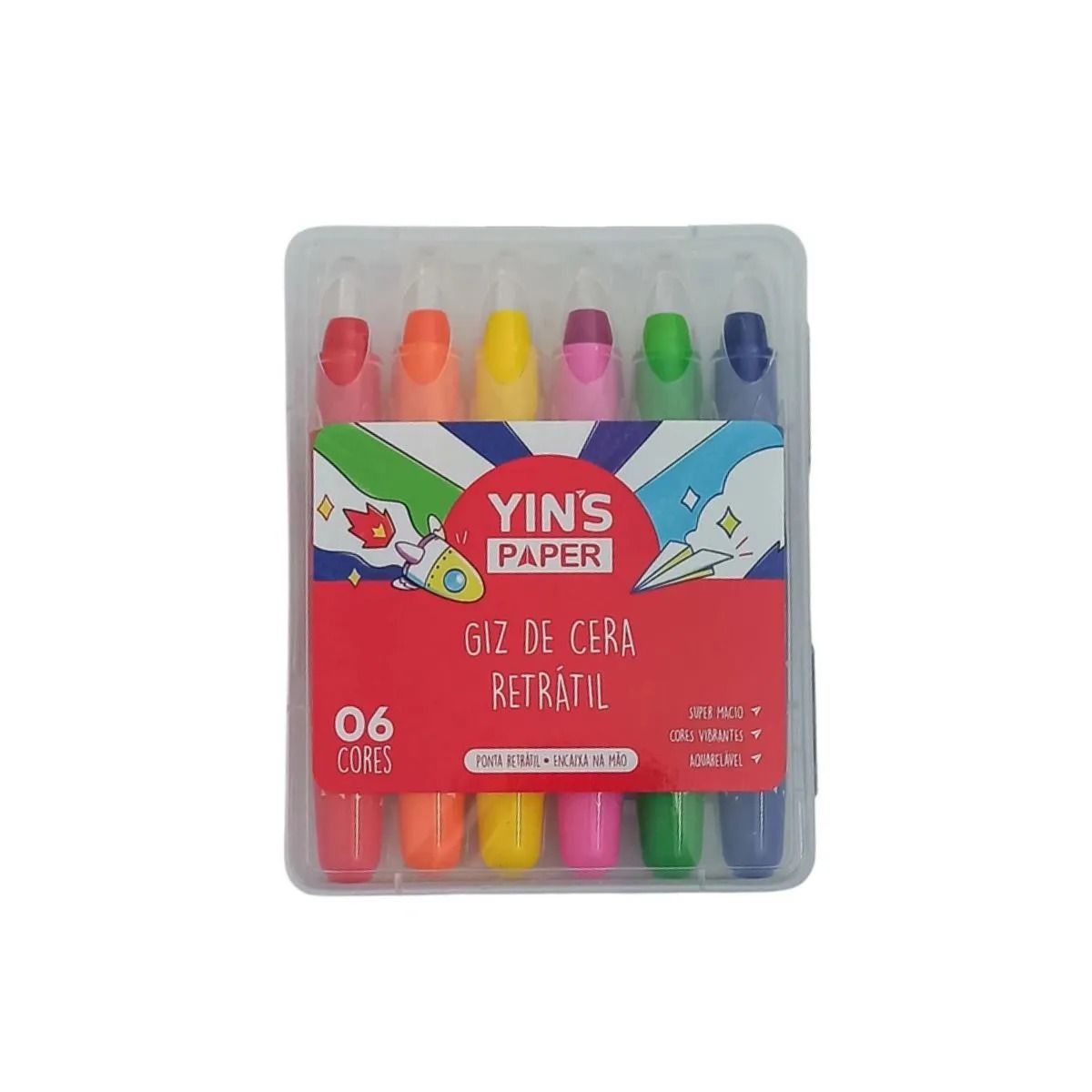 GIZ CERA RETRATIL 6 CORES YINS